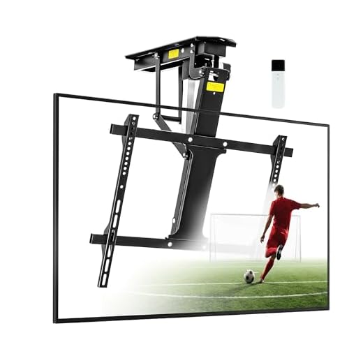 TOPSKY Motorized Ceiling TV Mount, 32–70 in TVs, 88 lb Capacity
