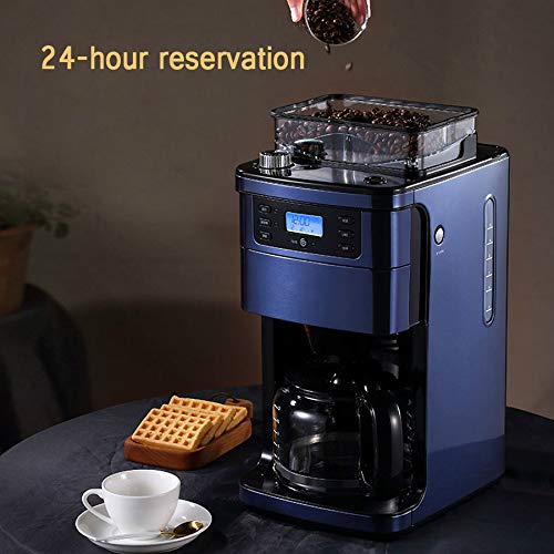 GLJTUO Kaffeemaschine Kaffeemaschine Maker Grinder American Italian WiFi Fernbedienung Hohe Kapazität DREI-Geschwindigkeitseinstellung Interessant – Bild 5