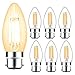 Produktbild Svater 6 Pack B22 LED Filament Candle Bulb, 4W C35 Shape 6 Pack 40W Incandescent Bulb Equivalent Warm White 2700K 360 Grad Beam Angle Non-Dimmable