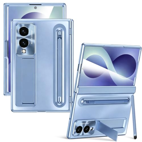 Miimall �Ή� Galaxy Z Fold 8 �P�[�X S�y���z���_�[�t�� 9H�����K���X���� ���p�x�X�^���h �q���W�ی� �����Y�ی� �h�o�ϏՌ� ����~�� 360�S�ʕی� �ϋv�� �X�������^ ���C�����X�[�d�Ή� �A�C�X�u���[