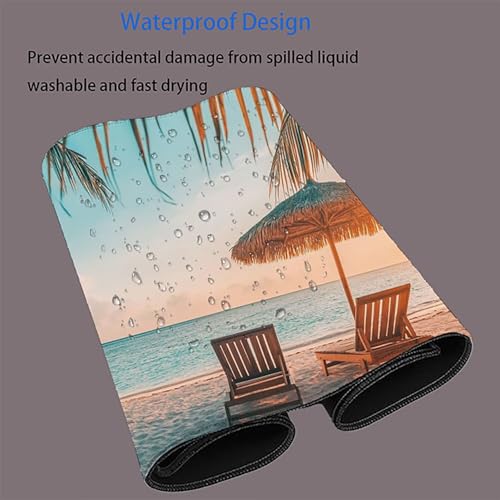 Tapis de souris grand format protégeant le bureau avec bords cousus G-11122