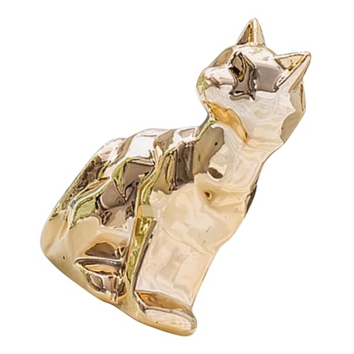 Mobestech Figurita Cerámica Decorativa para Escritorio Estatua de Animal Adorno de Cerámica para Hogar y Oficina para Amigos y Familia