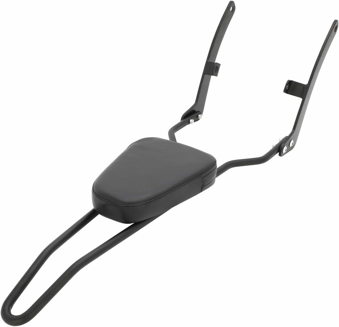 Passenger Tall Sissy Bar Rear Backrest Pad for Yamaha Virago 400 535 XV400 XV535 All Years, Black