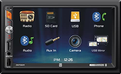 Receptor de Medios Dual DM70MIR con Pantalla Táctil 7 pulgadas miniatura 1