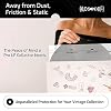 Hudson Hi-Fi Anti-Static Vinyl Record Inner Sleeves - Protective Vinyl Record Inner Sleeve 500 Pack - Protect Your LP Albums from Scratches, Dust & Dirt - Acid-Free Rice Paper Interior Disc Covers