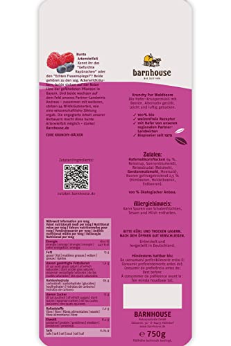 Protein-Müsli Barnhouse Krunchy Pur Waldbeere – Bio (750 g)