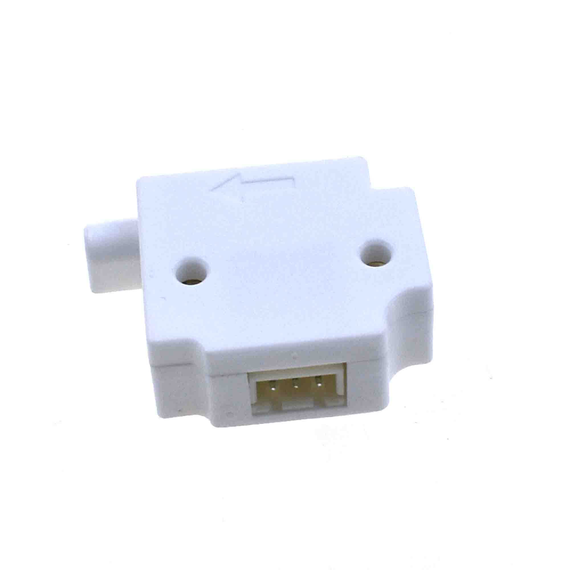 Reland Sun Filament Break Detection Sensor Module 3D Printer Accessories for 1.75mm Filament Extruder Material Run-Out Detector (White)