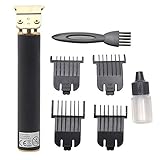 Matedepreso Outliner électrique Toilettage Rechargeable sans Fil Coupe étroite T-Blade Tondeuse Hommes Toilettage Tondeuses à Cheveux Kit Zero Gapped Detail Rasoir à Barbe