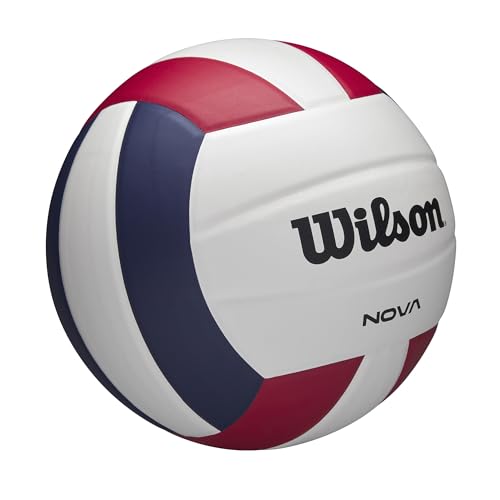 WILSON Nova Indoor Game Volleyball - Official Size, Red/White/Navy by WILSON - Image 2