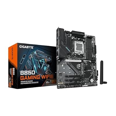 GIGABYTE B850 Gaming WIFI6 AMD AM5 ATX Motherboard, Support AMD Ryzen 9000/8000/7000 Series, DDR5, 6+2+2 Power Phase, 3X M.2, PCIe 5.0, USB-C, WIFI6, GbE LAN, EZ-Latch, 5-Year Warranty