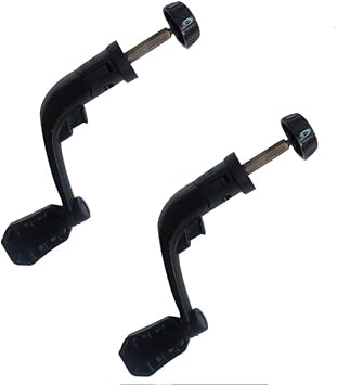 2Pcs Black Universal Plastic Power Handle Fishing Reels Crank Rock Arm Spinning Wheel Grasp