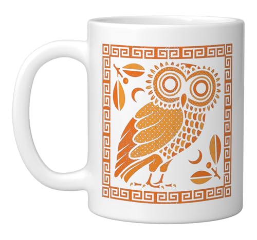 Taza Cerámica Búho De Atenea De Grecia 11oz miniatura 1