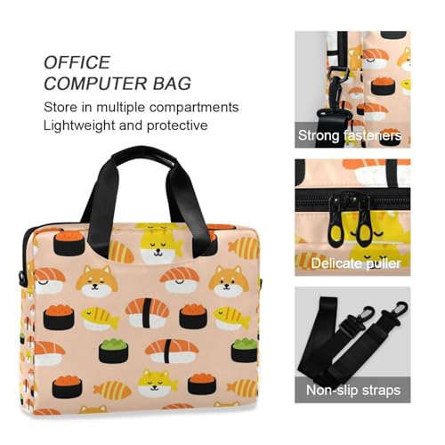 Bolso para portátil con cierre y correa ajustable 15.6" miniatura 6