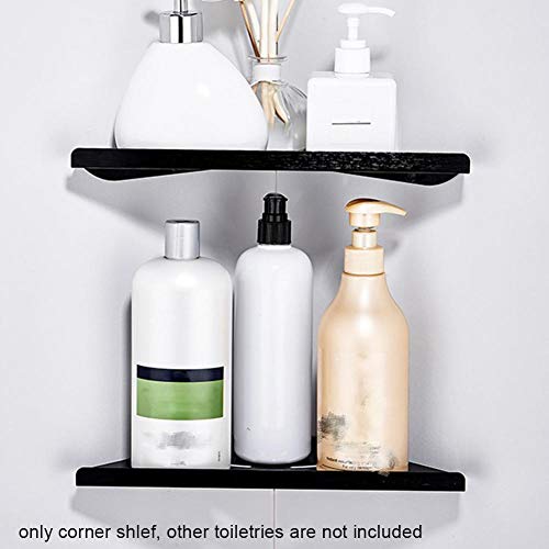 Installation facile murale sans percer étagère de douche d'angle rack rangement 2 pcs