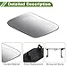 HOPESPANNER Front Left Bumper Headlight Washer Nozzle Cover Cap No.95862830100 Bumper Trim Nozzle Cover for Porsche Cayenne 2011-2014 Silver Tone Plastic 1 Pcs