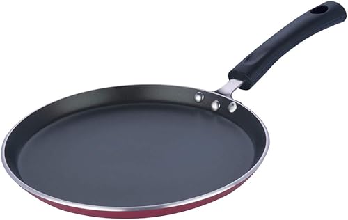 Vinod Cookware Dosa Plancha (Tawa) con base de inducción – Sartén antiadherente de aluminio 100 y con superficie antiarañazos – Sartén plana