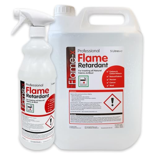 Hygiene4less Flame Retardant Fabric Treatment 5L & 1L Empty Trigger Spray