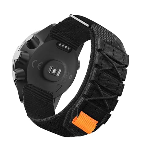 Hysdffg Cinturino In Nylon Per Suunto 9 Titanio/Suunto 9 Baro/Suunto 9, Montaggio Rapido, Cinturino Di Ricambio Robusto Per Uomo Compatibile Con Suunt