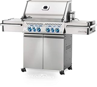 Napoleon PRO500RSIBNSS-3 Prestige PRO 500 RSIB Natural Gas Grill, sq.in, Stainless Steel