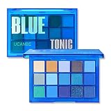 UCANBE Bright Neon Eyeshadow Makeup Palette-15 Shades High Pigmented Purple Blue Yellow Shimmer Matt