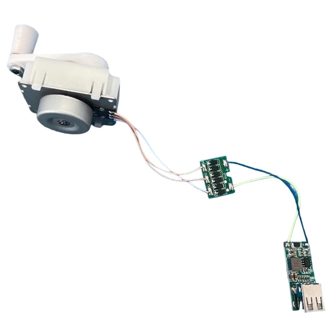 Jnchdghwa White Mini Hand Crank Generator Outdoor Mobile Phone Charging Three Phase Permanent Magnet Brushless Physics Teaching Model
