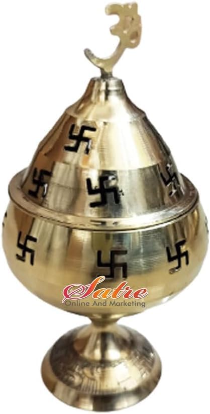 Brass Jot with Lid – Traditional Deepak Oil Lamp with Cover for Pooja, Diwali, Aarti & Home Temple – The Berg Peak