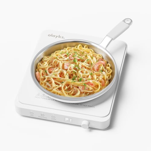 Comparison: Best Induction Stove Under 1500 2 olayks. Portable Induction Cooktop, Countertop Burner Hot Plate 1500W With Sensor Touch, Electric Induction Cooker With 9-Level Adjustment, 3-Hour Timer, Auto-Shut-Off, LED Display, Auto Pot Detection