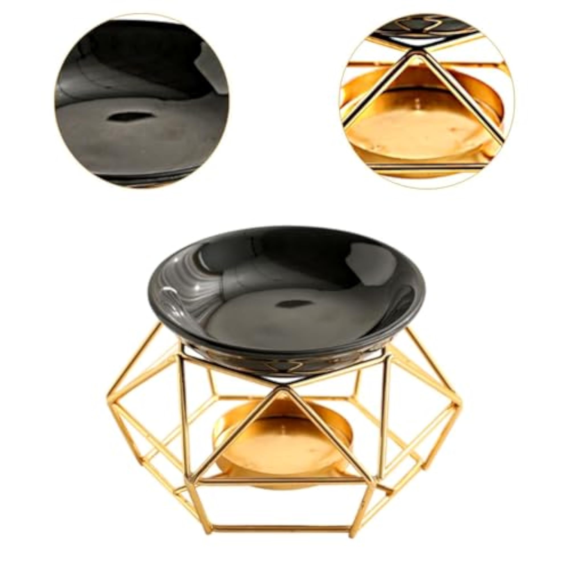 Essential Oil Burner Diffuser with Metal Stand, Versatile Design