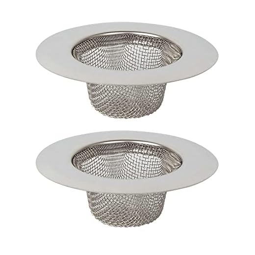2 piezas de filtro de acero inoxidable,Mini colador del fregadero,Filtro tamiz,Filtro de acero inoxidable Filtro de fregadero para fregadero para ducha, baño o cocina