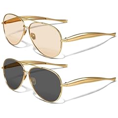 B-gold Frame Champagne Lens + Gold Frame Black Lens