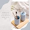 Amazon.com: Pastel Blue Bathroom Accessories Set. Bathroom Set ...