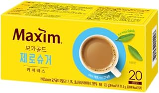 Zero Sugar Mocha Gold Coffee Mix – 20 Sticks, Sweet and Creamy Taste with No Sugar, Low Calorie Instant Coffee, Easy to Brew