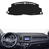  XDSMGS Almohadillas para salpicadero de Coche, Cubierta de Consola Central, Alfombra, Accesorios de protección para Parasol, para Honda HRV HR-V Vezel 2014 2015 2016-2019