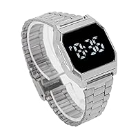 YUYTE Orologio Digitale Sportivo Uomo - Acciaio, Cronometro, Timer, Allarme, Impermeabile 30m, Retroilluminato - 4