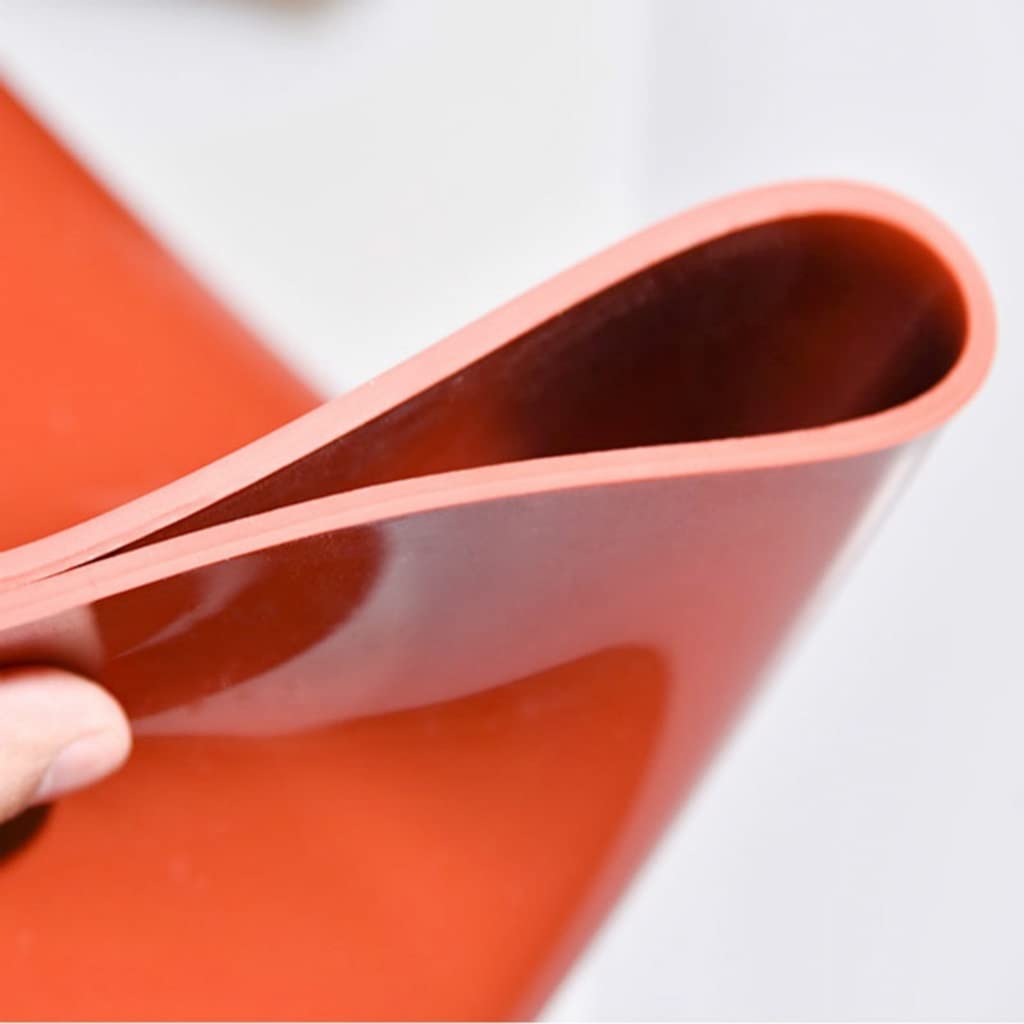 Silikongummi-Platten, 1 Stück Silikonkautschuk-Plattenmatte 500 x 500 mm, 1 mm, 2 mm, 3 mm, 4 mm, 5 mm Widerstandsgummi(Black,3Mm)