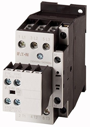 Eaton 290055 Leistungsschütz – 3-polig + 1 Schließer, 7,5 KW / 400 V / AC3, Weltweite Garantie