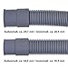 VARIOSAN Manguera de desagüe 11305, 1,50 m, 3/4", incluye abrazadera y abrazaderas,...