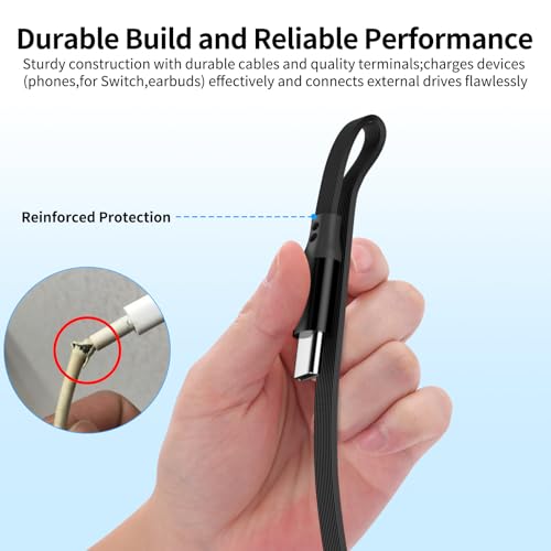 AHFYCIH USB A to USB C Cable 3FT for Carplay/Moto G Play 2026,Car Charger 18W 15W Fast Charging Retractable Type C Cord for Galaxy Tab A9+/Galaxy Z Flip 3/Pixel 7a Tablet/Android Auto,3 Foot by AHFYCIH - Image 6