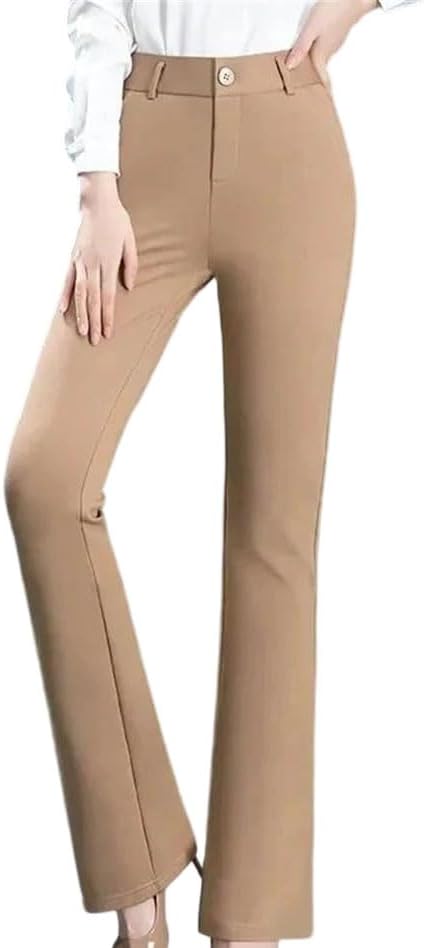 Women's High-Waisted Slim-Fit Stretch Casual Trousers