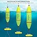 THKFISH Slip Bobbers Floats, Fishing Slip Bobbers EVA-Slider-Bobbers Slip Corks for Saltwater Freshwater Fishing Catfish Bobbers Assortment,8Pcs Yellow&Red (4.6″)