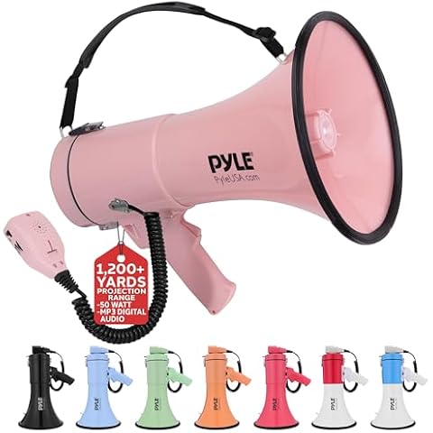 Pyle 50W Megaphone with Siren Cover