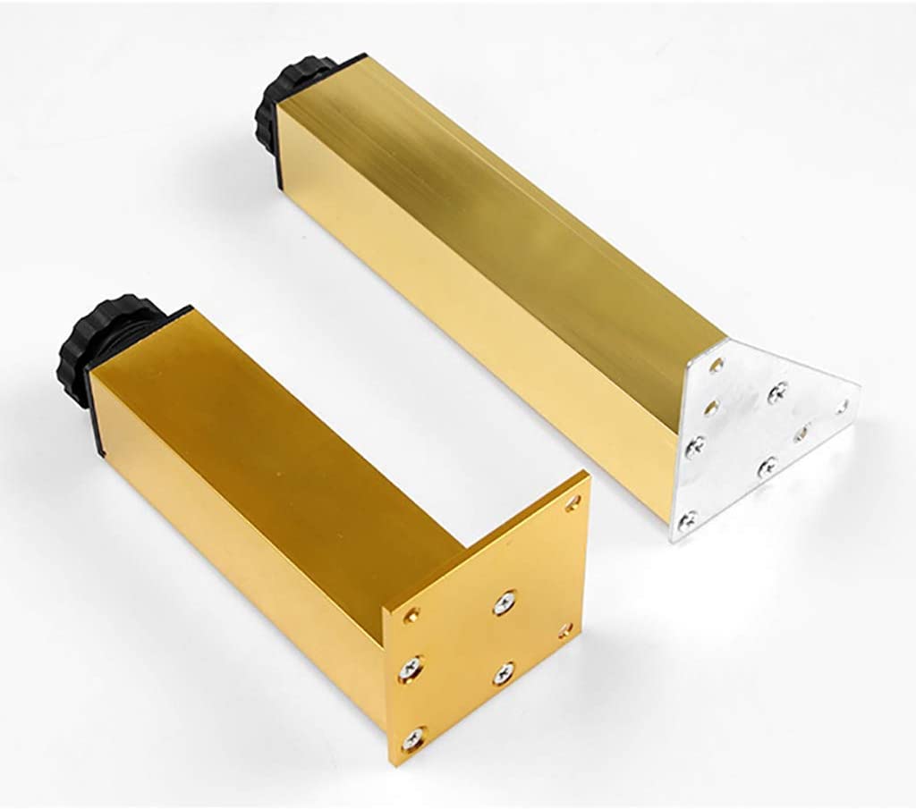 nóżka， Nogi meblowe 4 szt. stop aluminium złoto 6-30 cm(Gold a,18cm)
