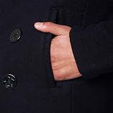 Schott NYC Męska kurtka Caban Cyclone2, Niebieski (Dark Navy 46), 3XL
