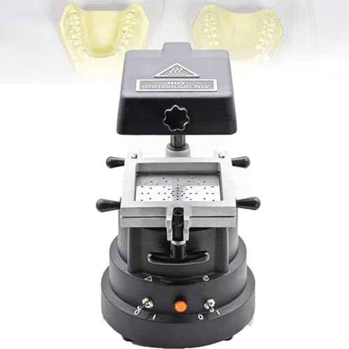 1200W Dental Vacuum Forer dla ortodontycznych uchwytów, sprzęt do termoformowania laboratoryjnego z ogrzewaniem 360, korpus aluminiowy, szybki cykl 15-20s, osłona ust i szyna