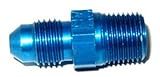 NOS 17950NOS Blue Anodized Aluminum Straight -3AN Flare to 1/8