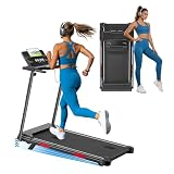 SUOUER Walking Treadmill with Incline, Treadmill with Handle Bar for Home