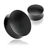 sattledt restaurant Lieferumfang:1 Plug Holz Plug Ohr Flesh Tunnel Wood 3-50mm Ear Plug Sattle Fit Double Flared Organic schwarz 14 mm