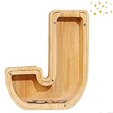 💰 【Materiales de alta calidad】 La alcancía de madera está hecha de haya premium y acrílico con ventana transparente. Es completamente hecho a mano, mantiene el color original de la madera, seguro, sin olor, resistente y duradero. Puede usarse durante mucho tiempo. Puede ver cuánto está ahorrando y cosechar la alegría de tener monedas.