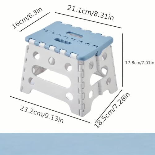 Tabouret pliable portable en plastique rigide pour camping et maison - 5