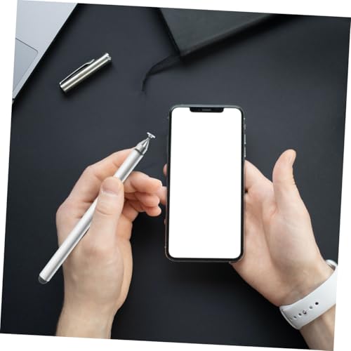 Lápiz óptico capacitivo de aluminio con doble cabeza y ventosa para tablet 4